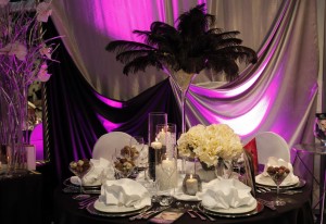 Beautiful table set for wedding